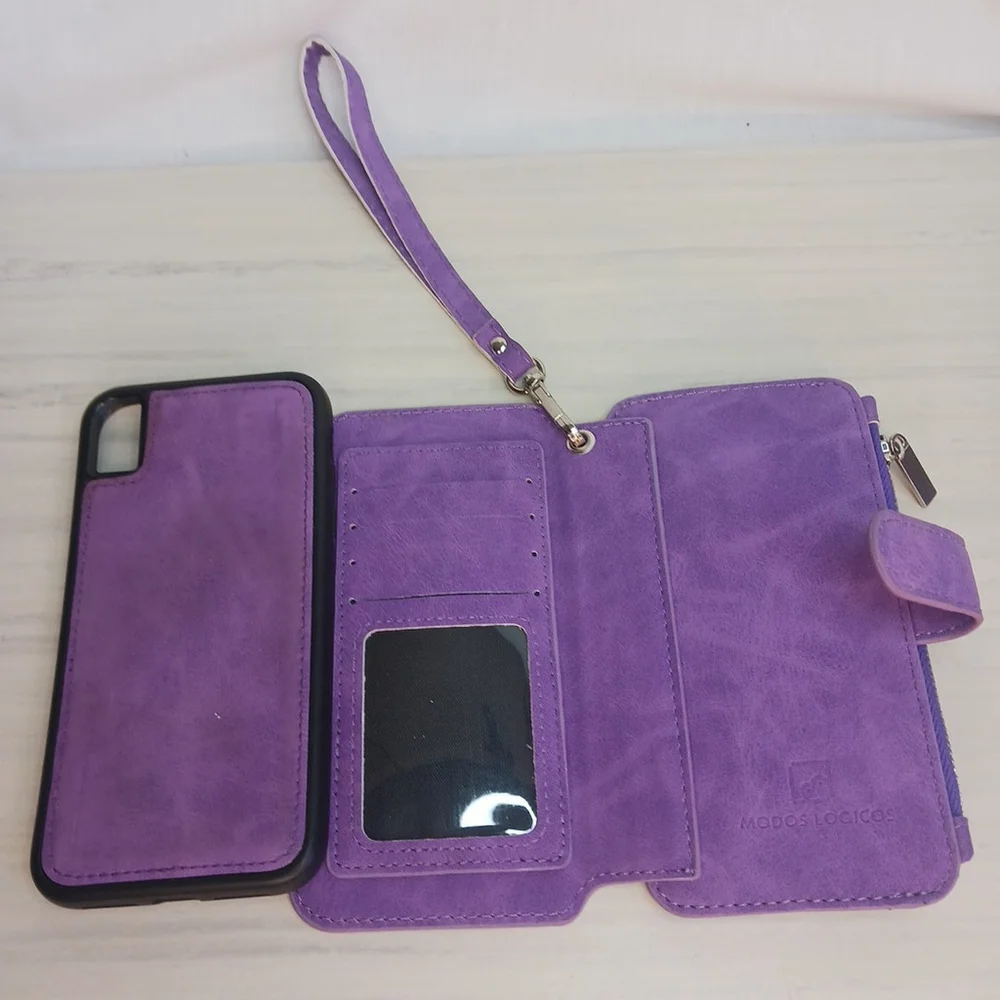 Modos Logicos Detachable Phone Wallet Magnet Violet Purple